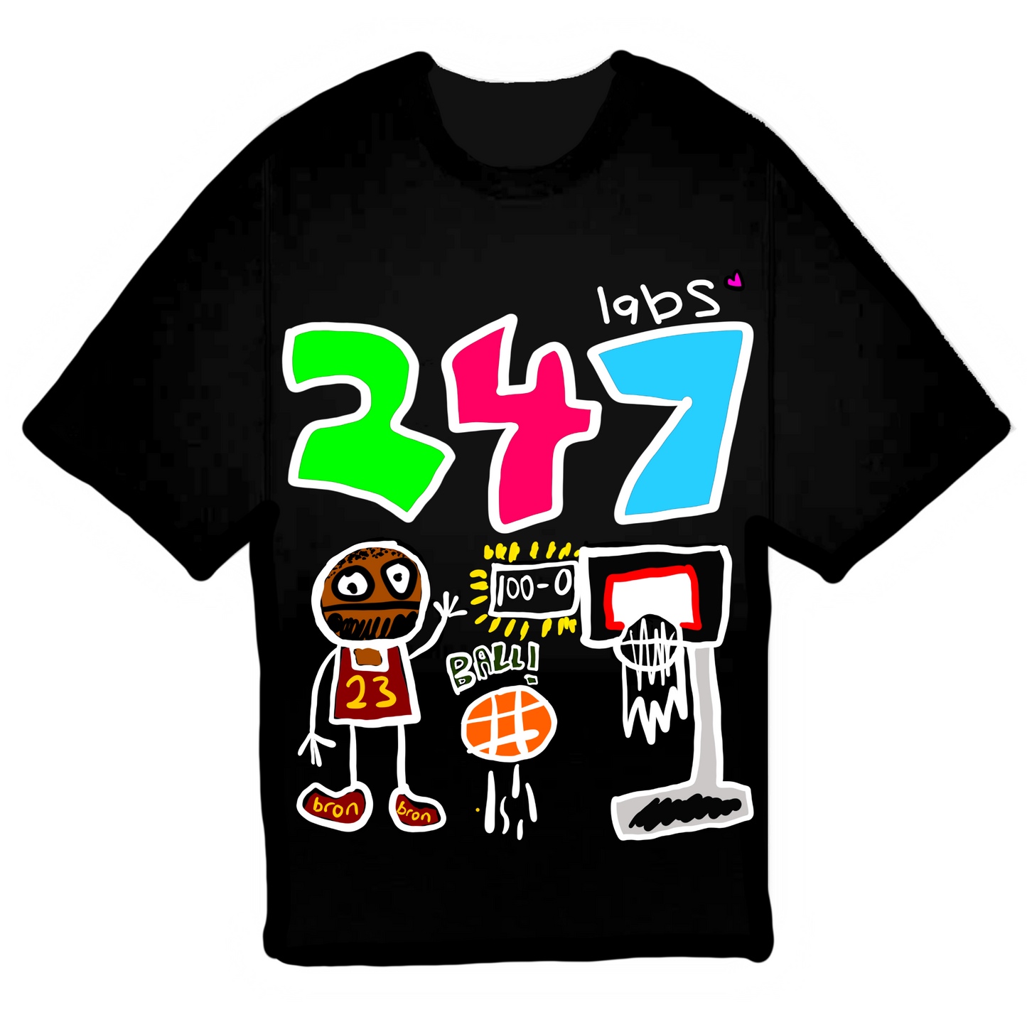 247 LABS BRON TEE - BLACK