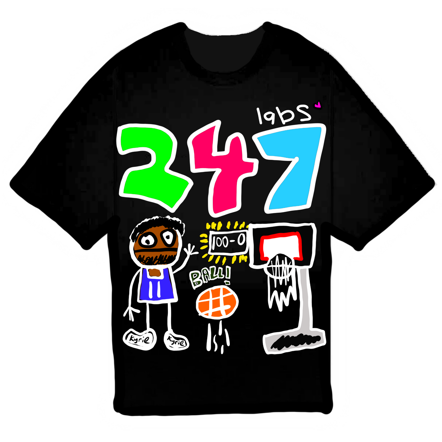 247 LABS KYRIE TEE - BLACK