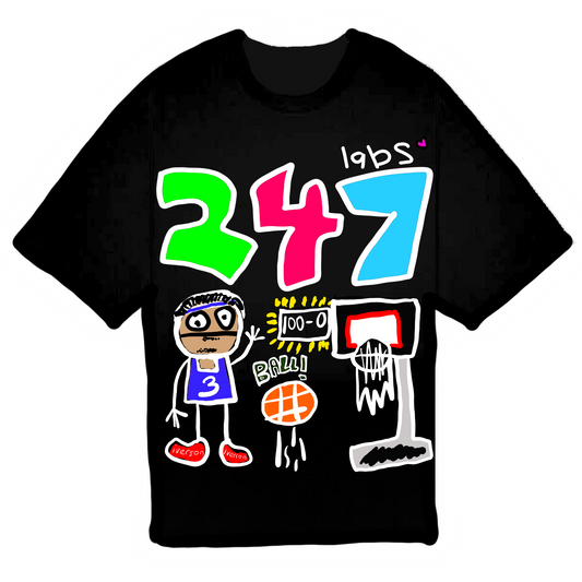 247 LABS IVERSON TEE - BLACK