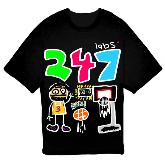 247 LABS A.D. TEE - BLACK