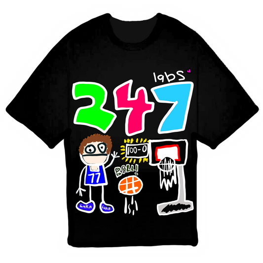 247 LABS LUKA TEE - BLACK