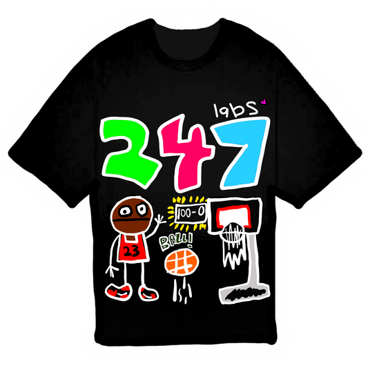 247 LABS MJ TEE - BLACK