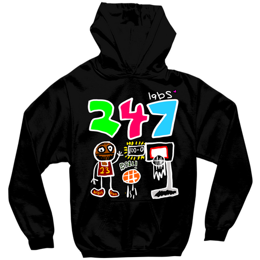 247 LABS BRON HOODIE - BLACK