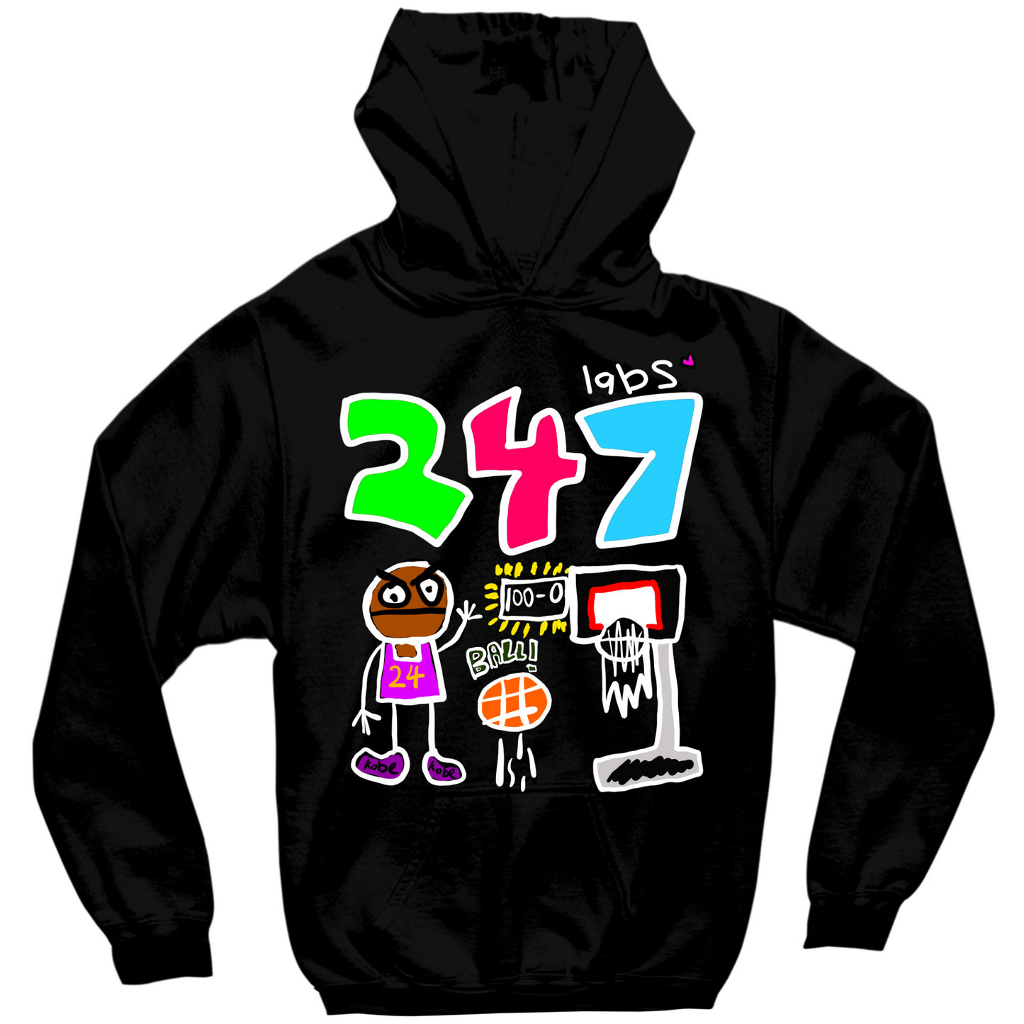 247 LABS KOBE HOODIE - BLACK