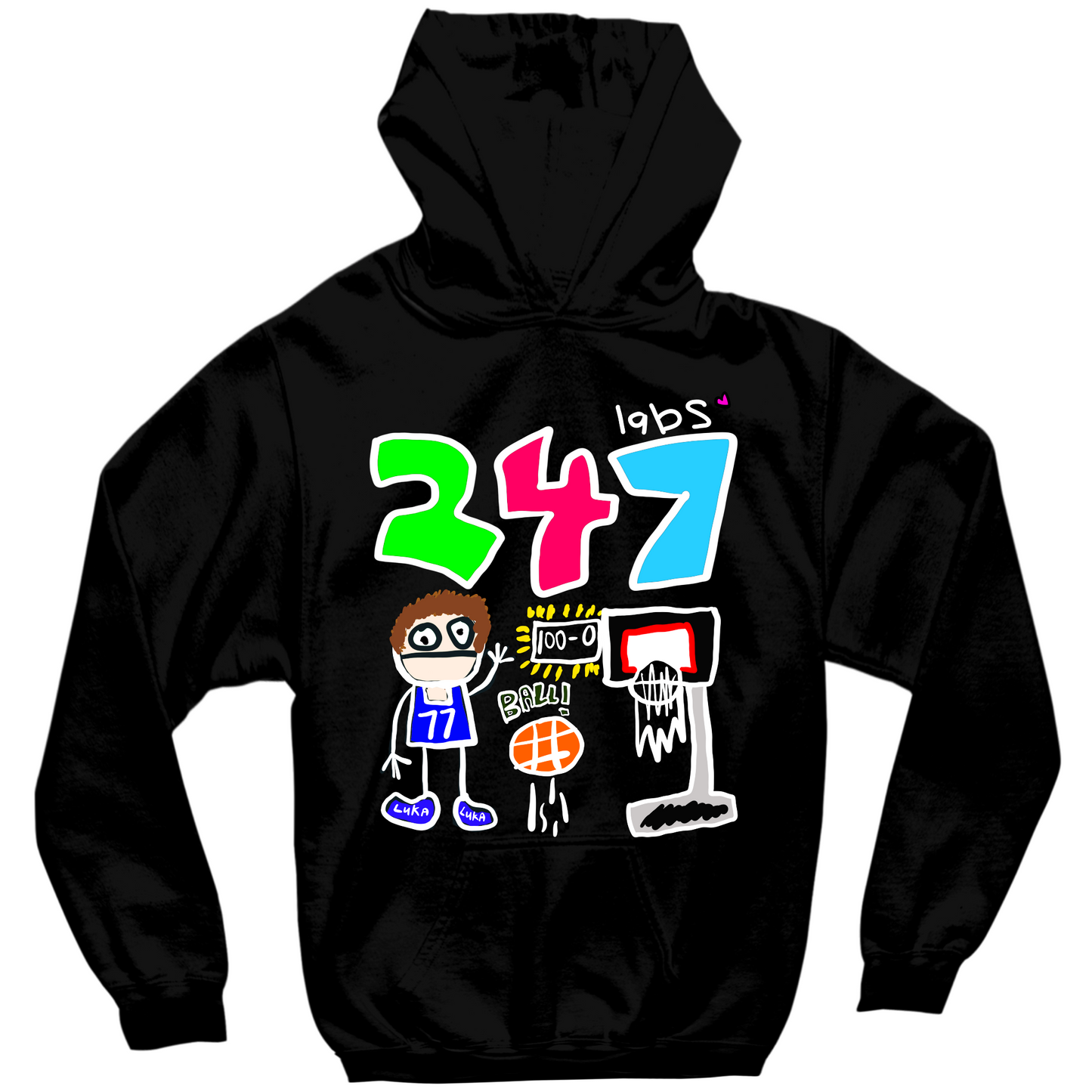 247 LABS LUKA HOODIE - BLACK