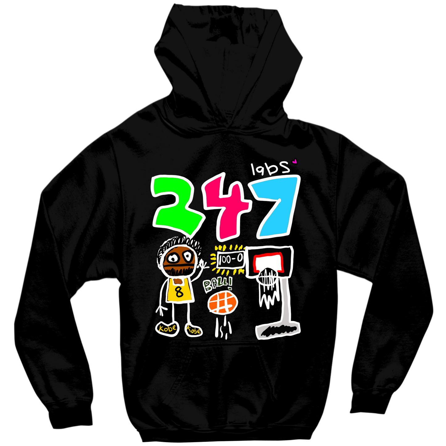 247 LABS KOBE HOODIE - BLACK