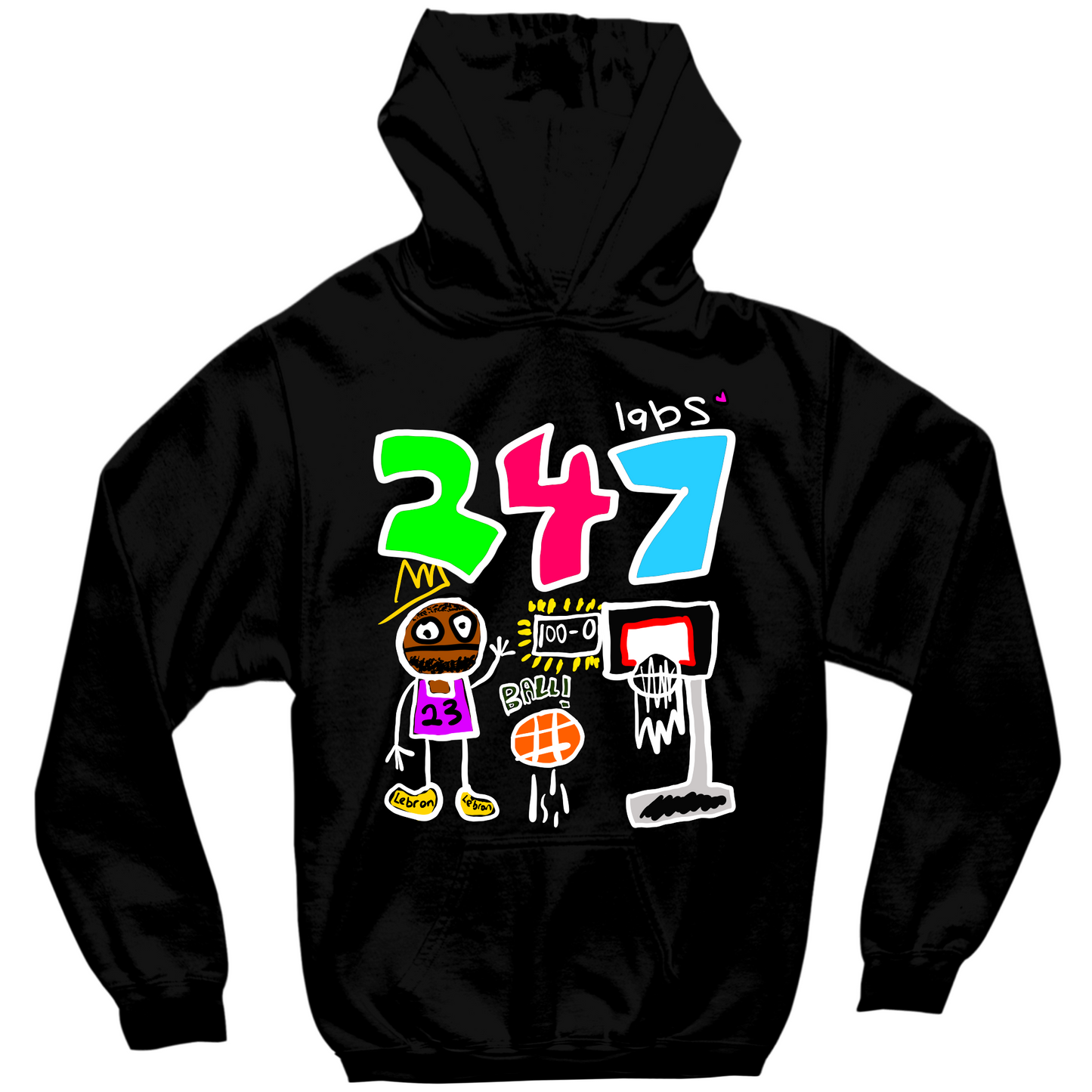 247 LABS BRON HOODIE - BLACK