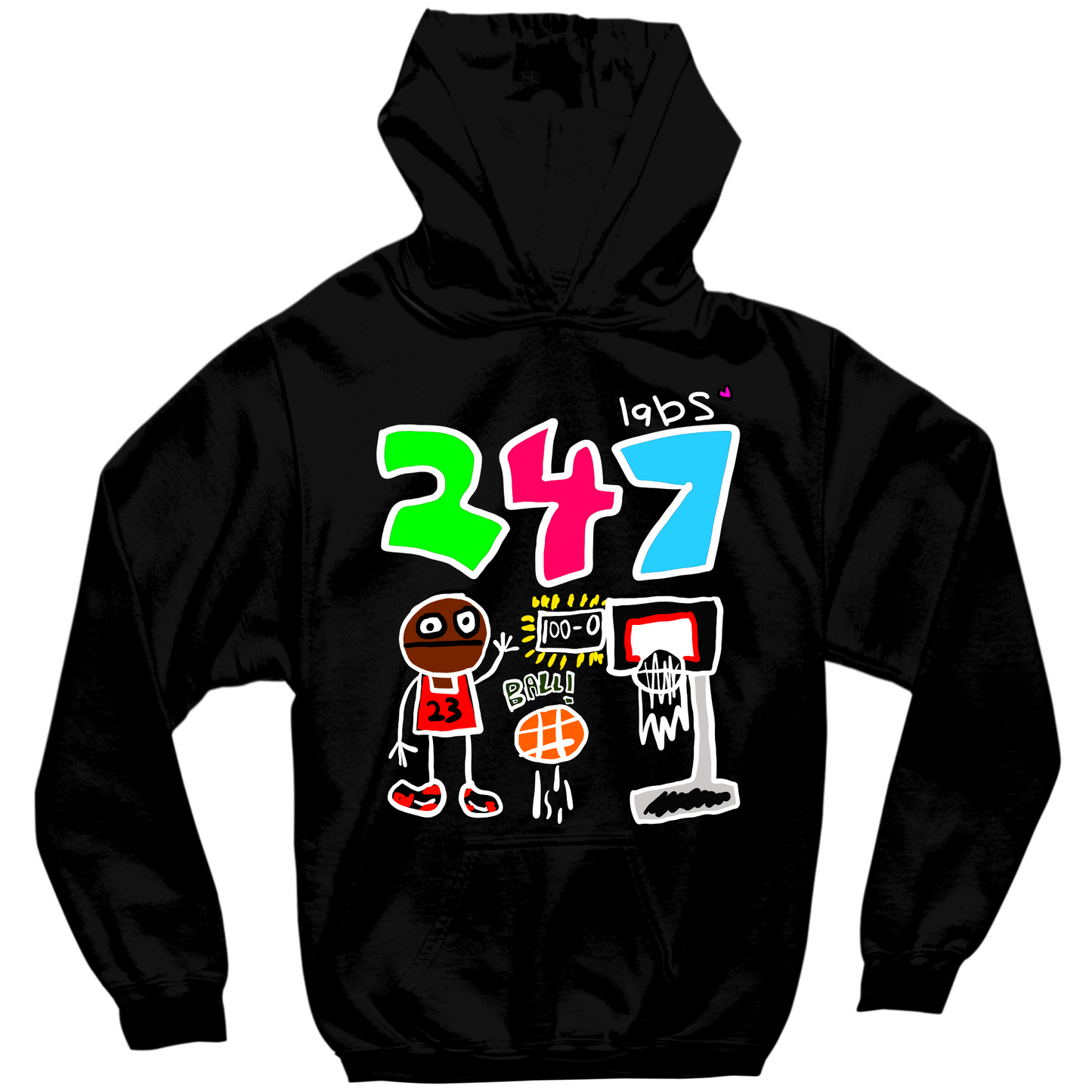 247 LABS MJ HOODIE - BLACK