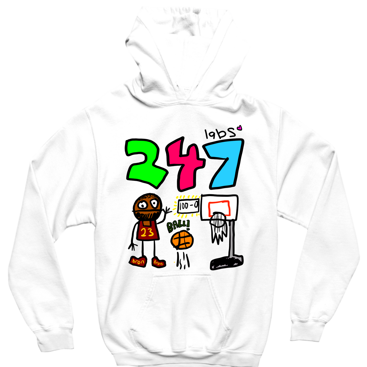 247 LABS BRON HOODIE - WHITE