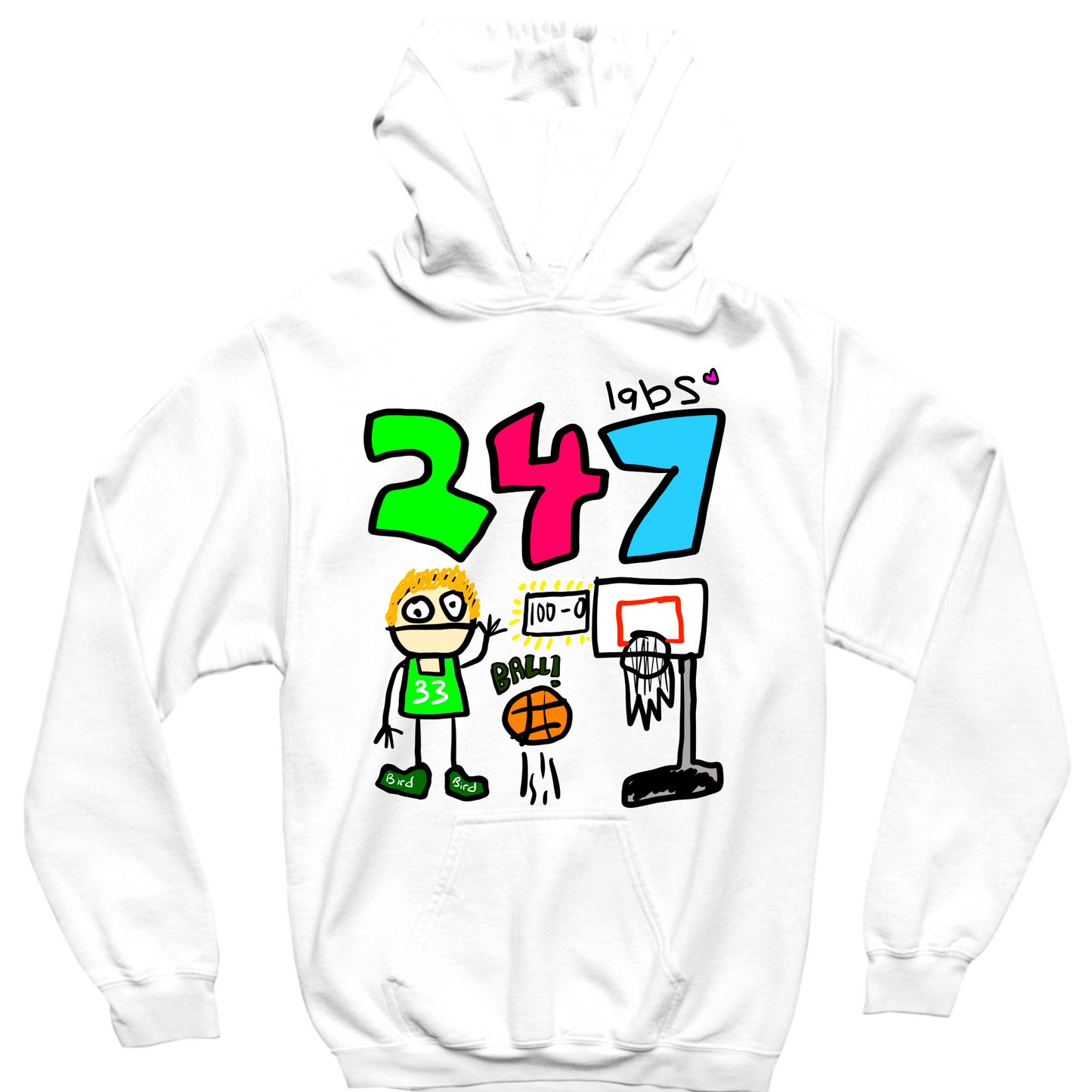 247 LABS BIRD HOODIE - WHITE