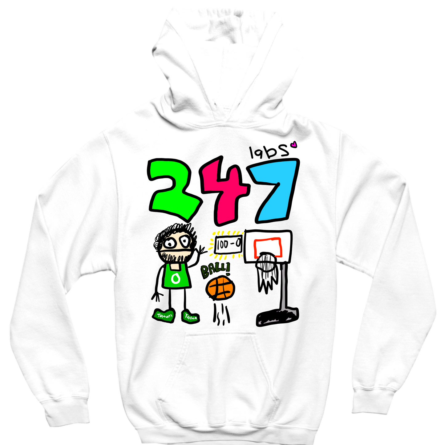 247 LABS TATUM HOODIE - WHITE