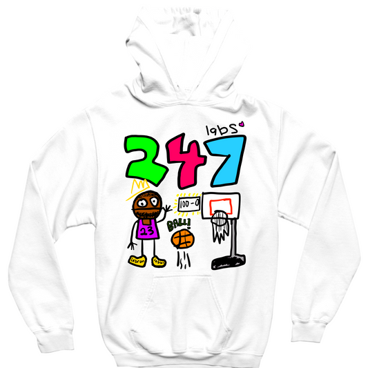 247 LABS BRON HOODIE - WHITE